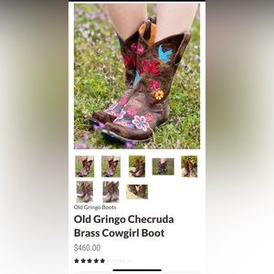 Old Gringo Checudra Brass Cowgirl Boot